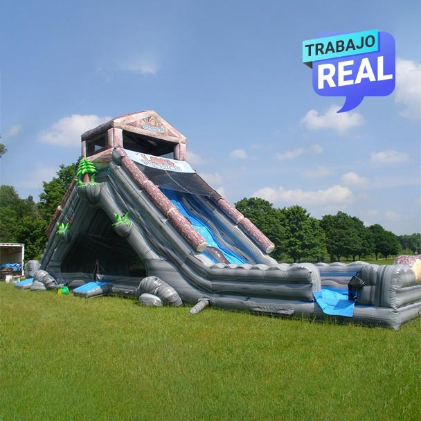 Deslizador inflable Tronco Extremo 27 X 6 X 9.8 metros.
