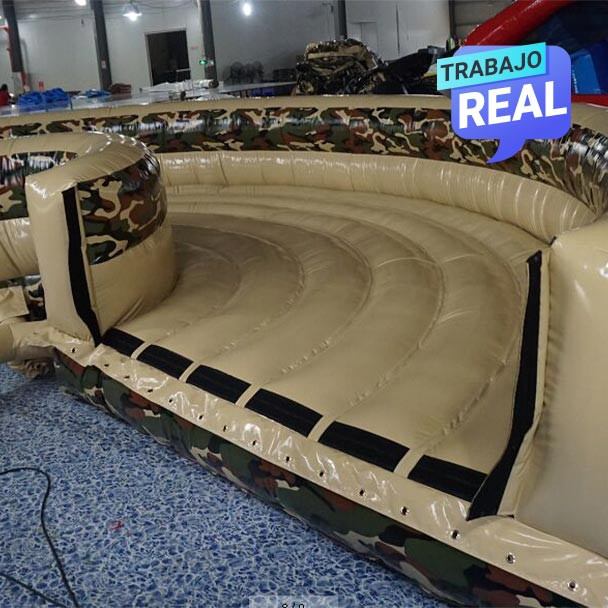 Sección inflable 180° camuflado - Obstacle Fun