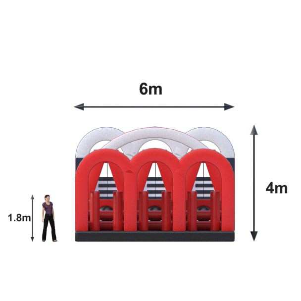 Obstáculos  Inflable Gauntlet Inflable | metros.