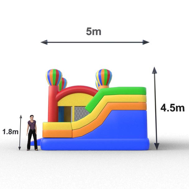 Inflable Adventure Combo Twist listo para actividades lúdicas