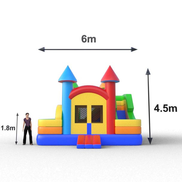 Combo Slide Obstacle Twist para eventos y actividades