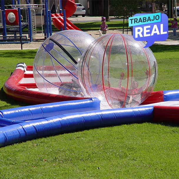 Juego inflable Criss Cross para eventos