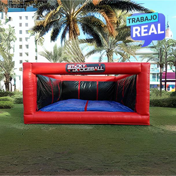Sticky Dotchball inflable para actividades recreativas