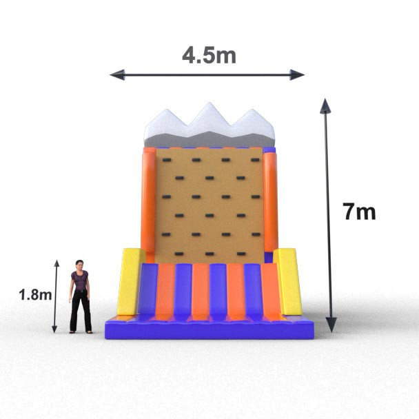 Escalador inflable muro para actividades comerciales