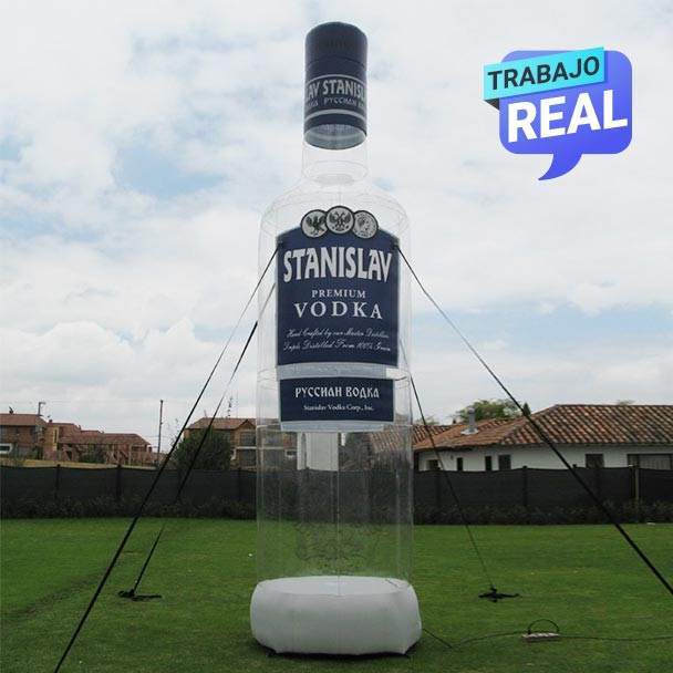 botella inflable publicidad Vinilo Stanislav