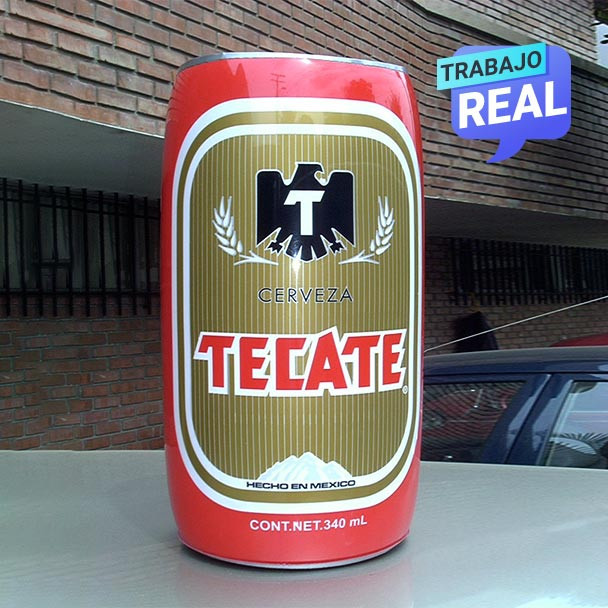 Lata Cerveza Sellada Inflable Tecate Medellín