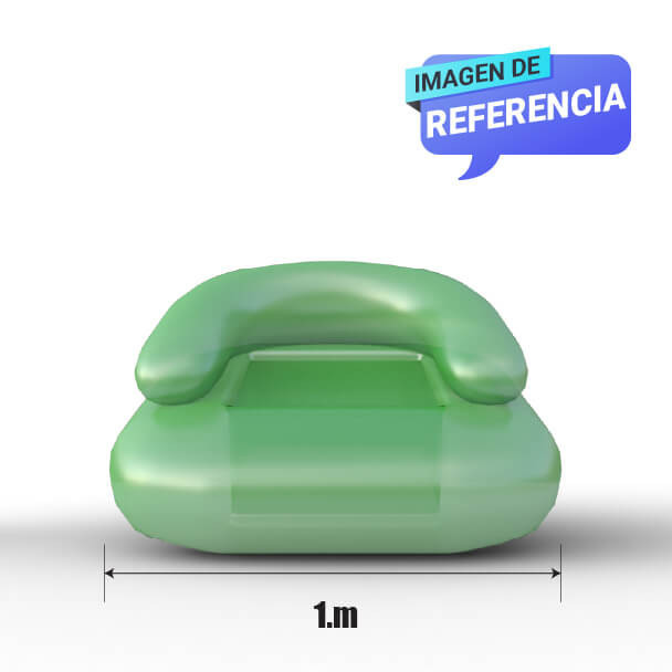 sillas inflables para niñas Verde Referencia