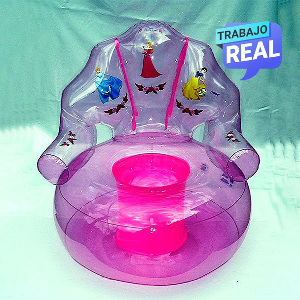 Sofá Niños Sellado Inflable Princesas Bogotá