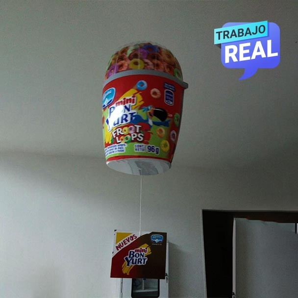 tubo inflable publicitario Bon Yurt Medellín