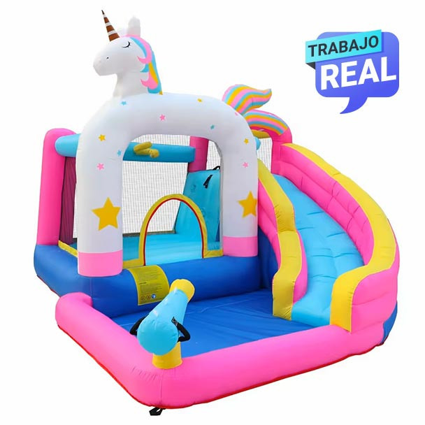 Combo Unicorn inflable para niños