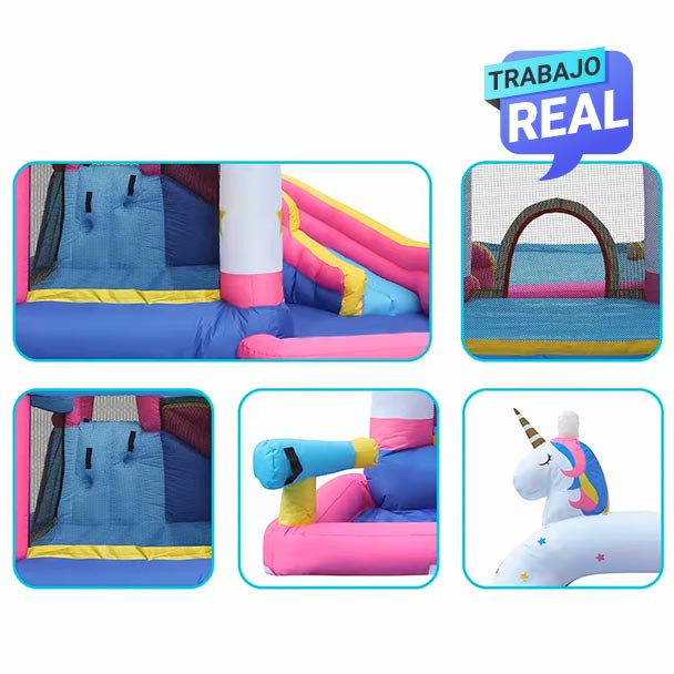 Combo Unicorn inflable para eventos infantiles