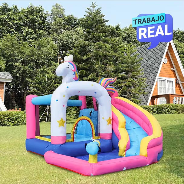Combo Unicorn inflable para fiestas