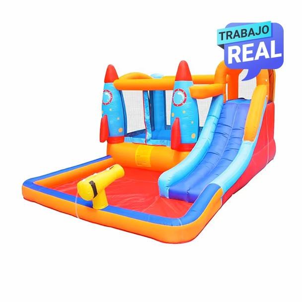 Combo Rocket Wet inflable para exterior