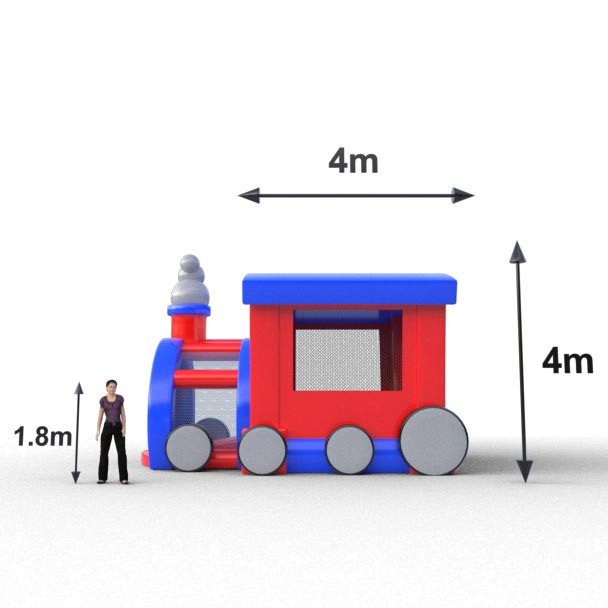 Locomotora inflable alta resistencia para niños