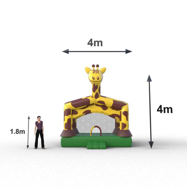 Jirafa inflable saltarín seguro y divertido