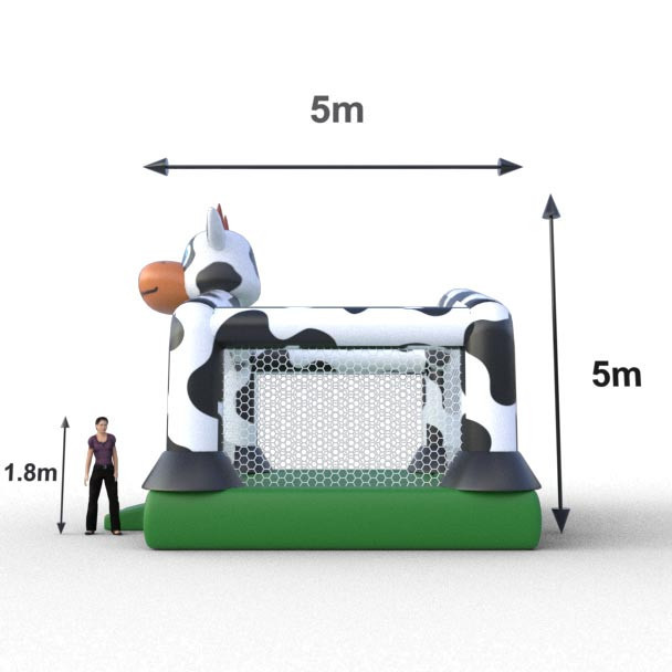 Saltarín de vaca para entretenimiento seguro y activo.