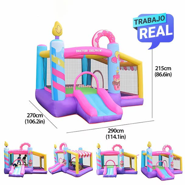 Diversión garantizada con Combo Cake inflable