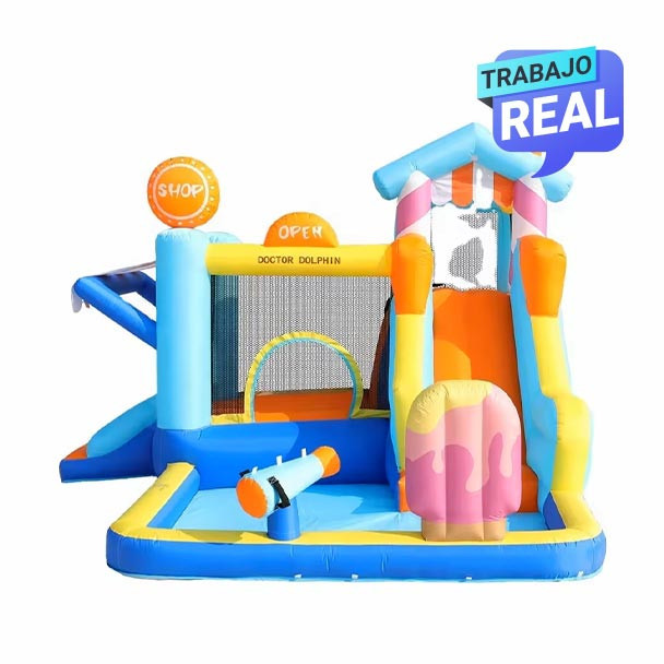 Combo Ice Cream inflable fácil de instalar