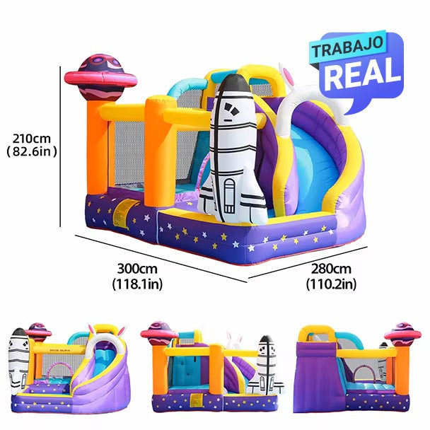 Lanzamiento espacial: inflable interactivo