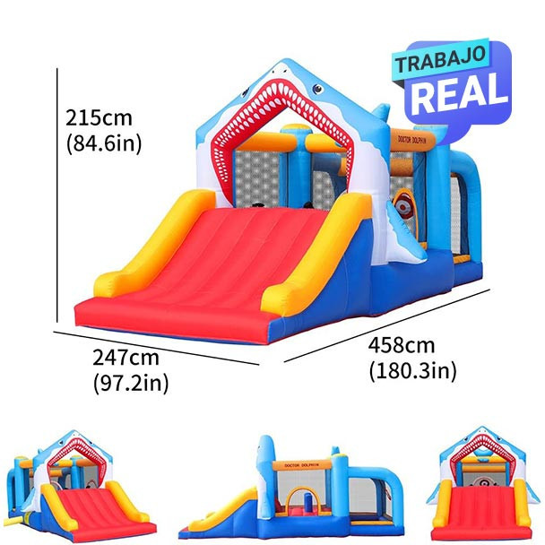 Combo Shark inflable ideal para actividades infantiles