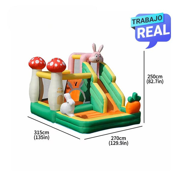 Combo Huerta inflable resistente