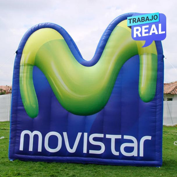 tipos de inflables publicitarios Movistar