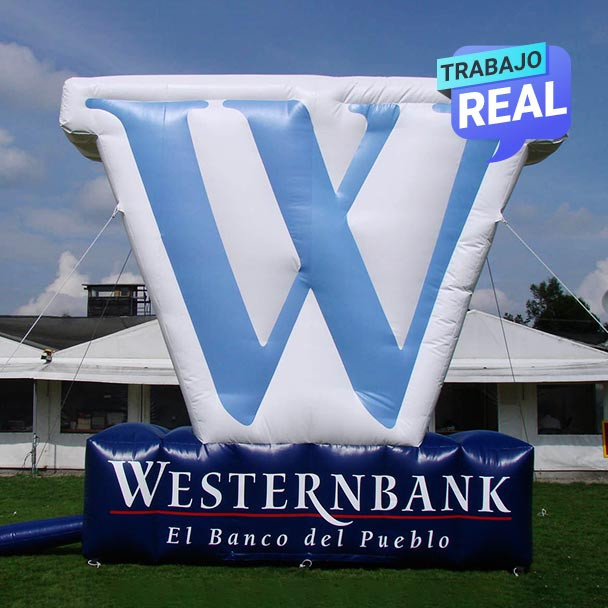 tipos de inflables publicitarios Western  Union