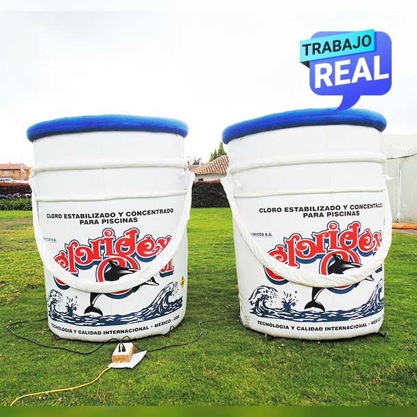 envases eninflables publicitarios Cloridex