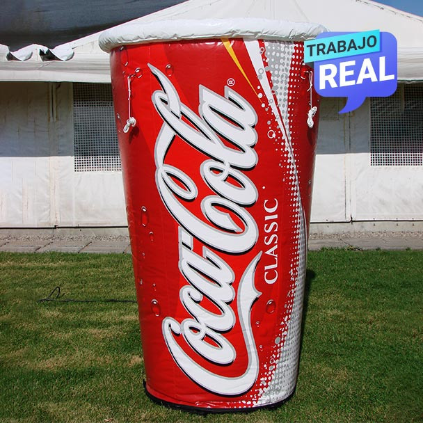 envases inflables Coca Cola