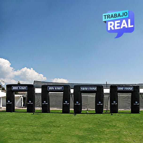arco inflable de llegada Start