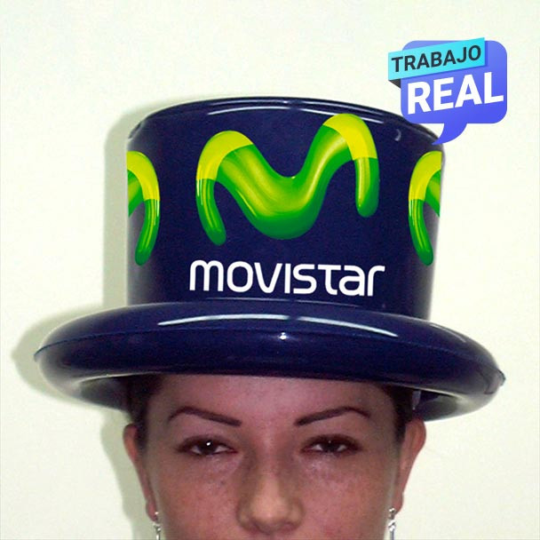 sombreros inflables Movistar