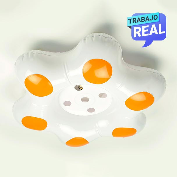 lampara inflable luz led solar