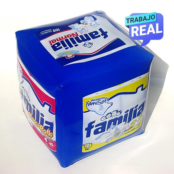 Colchón Cubo Sellado Inflable Familia