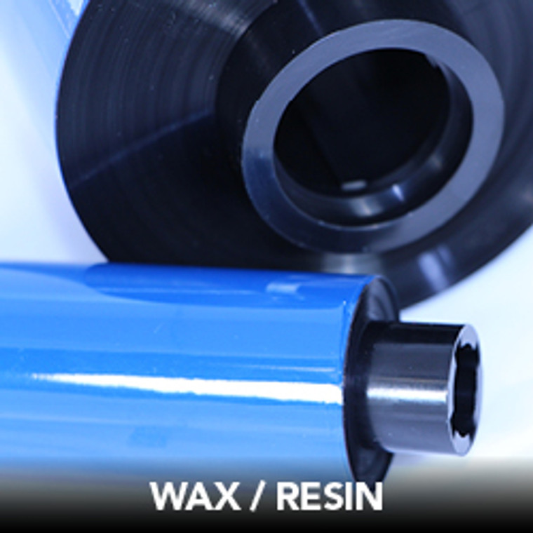 Box of 24 Black Resin Enhanced Wax 4.33 (in) X 1640 (ft) - SATO