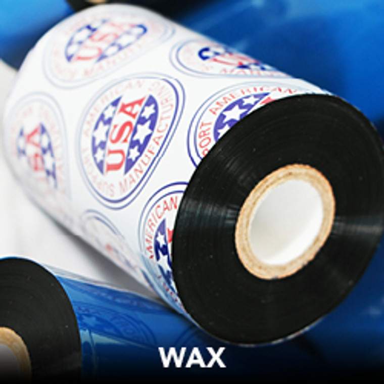 Box of 24 Black Wax 4.33 (in) X 1345 (ft) - SATO