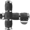 Avon Grips 3-Ring Air Cushioned Grips - Indian - Throttle Boss - Chrome In-To-Air-90C-B