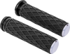 Arlen Ness Grips - Diamond - Tbw - Chrome 500-008