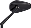 Arlen Ness Mirror - Mini/Stocker - Side View - Hexagon - Black - Left 13-156