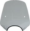 Memphis Shades Pop Top Windshield - 9" Headlight Cut Out - Black Smoke Mep55212