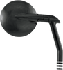 Performance Machine (Pm) Mirror - Vision - Side View - Round - Black/Contrast Cut - Left/Right 0064-2035-Bm