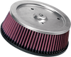 K & N Replacement High-Flow Air Filter - Twin Cam/Screamin' Eagle Hd-0800