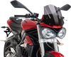Puig Hi-Tech Parts New Generation Sport - 12-1/4" - Dark Smoke - Street Triple 765 9999F