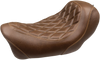Mustang Wide Tripper Seat - Diamond - Brown 75043