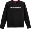 Linear Crew Fleece - Black/White - Medium 1212513241020M