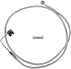 Drag Specialties Brake Line - Rear - Stainless Steel