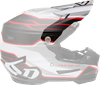 6D Helmets Atr-2 Visor - Phase - White Red 72-6099