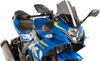 Puig Hi-Tech Parts Race Windscreen - 14-3/8" - Dark Smoke - Suzuki 9722F
