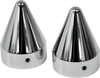 La Choppers Axle Caps - Chrome - Spike La-7811-00