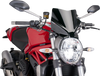 Puig Hi-Tech Parts New Generation Windscreen - 10-5/8" - Black - Monster 1200 7013N