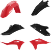 Acerbis Standard Replacement Body Kit - Red/Black 2872781018